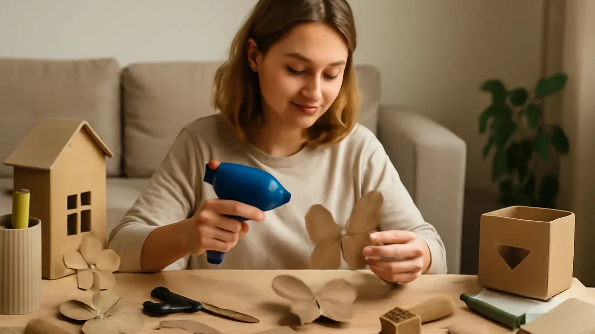 Decorazioni con rotoli di carta: sei idee senza colla a caldo