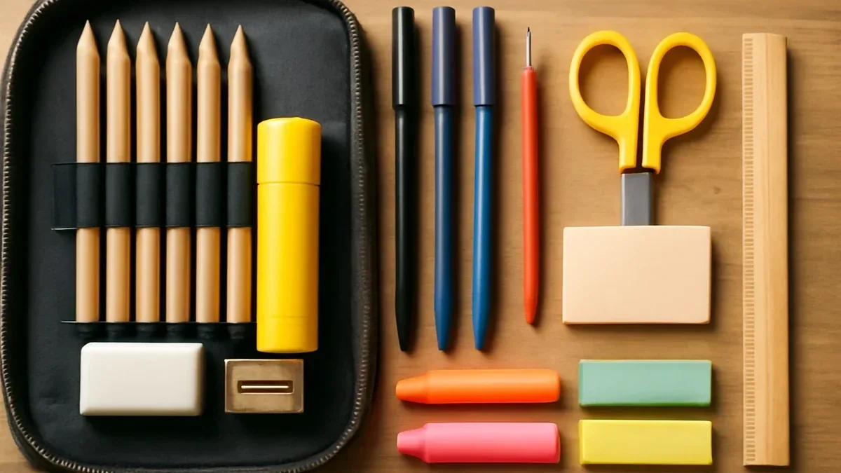 Un cassetto per gli accessori scolastici: come dividerlo