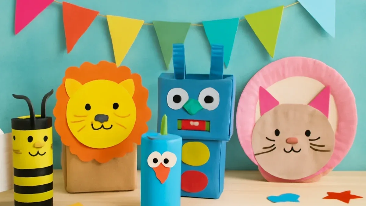 Animaletti con piatti di carta: idee per una giornata di pioggia