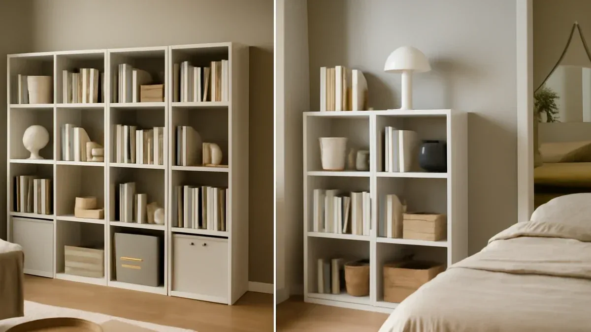 Organizzare uno scaffale basso per i libri della buonanotte