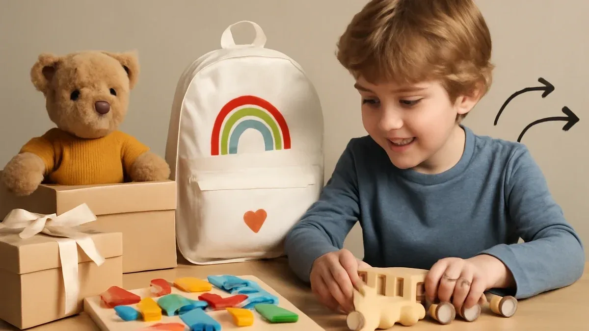 Come preparare uno zainetto con i giochi per le visite dai nonni