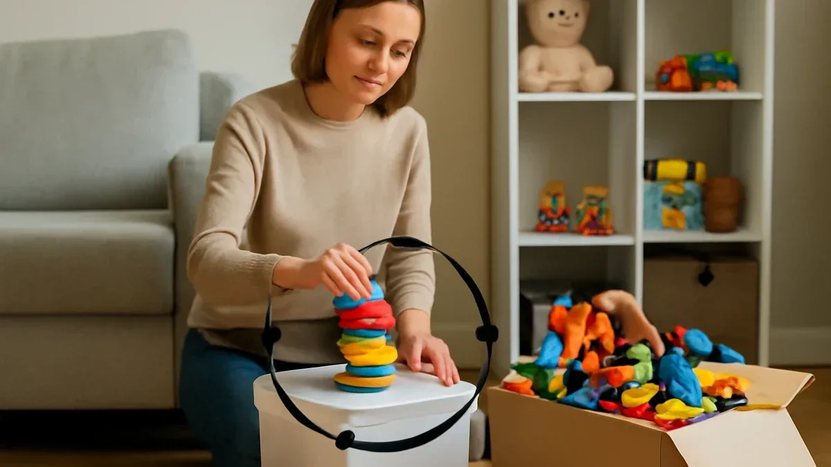 Come organizzare i giochi da costruzione in contenitori separati